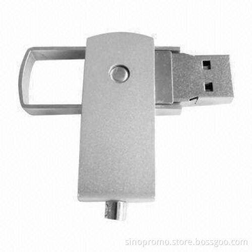 Metal Swivel USB, Measuring 42 x 17 x 8mm
